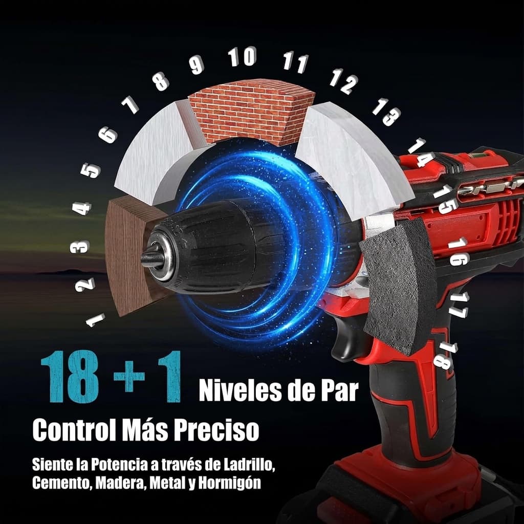 Anillo de par con 18 niveles sobre ladrillo, madera, metal y hormigón